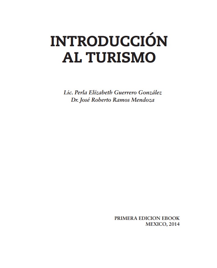 Portada de INTRODUCCIÓN AL TURISMO PRIMERA EDICIÓN 