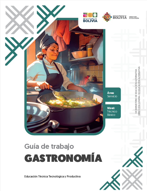 Portada de GUIA DE TRABAJO DE GASTRONOMIA