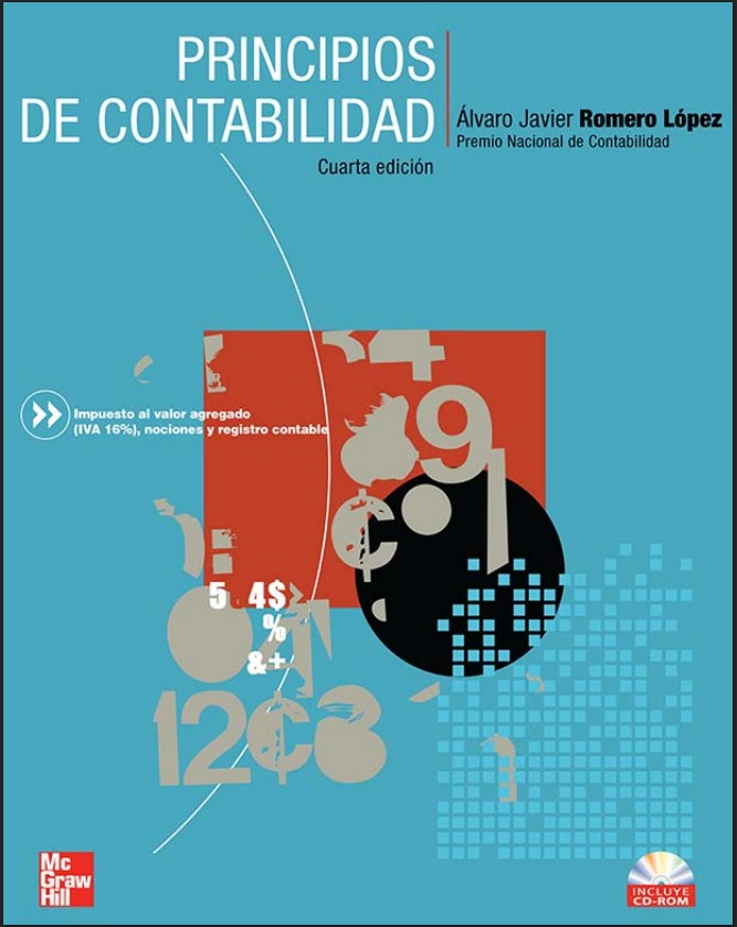 Portada de PRINCIPIOS DE CONTABILIDAD CUARTA EDICIÓN 