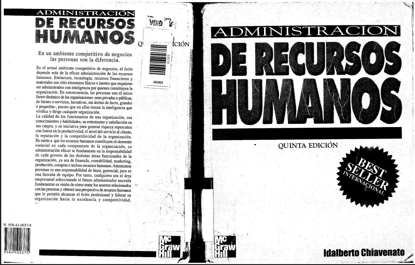 Portada de Administración de Recursos Humanos