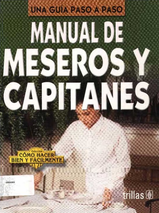 Portada de MANUAL DE MESEROS Y CAPITANES 