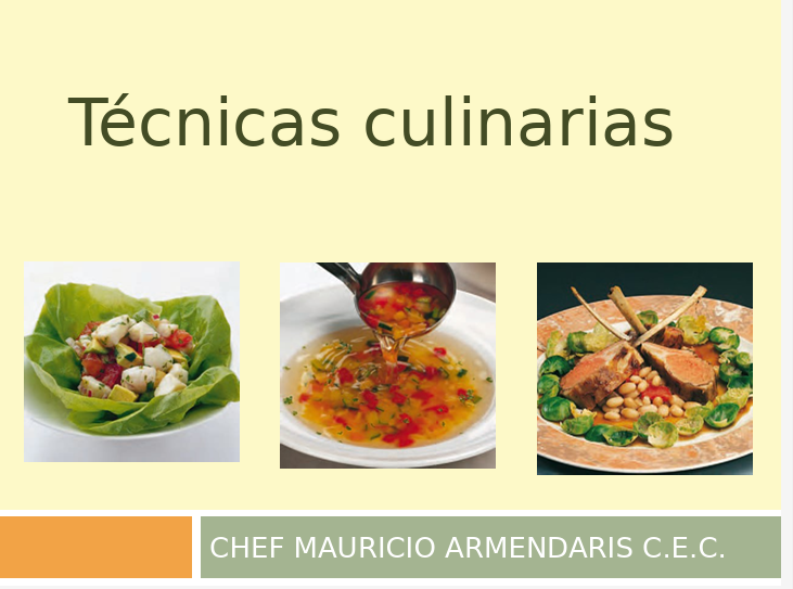 Portada de TECNICAS CULINARIAS