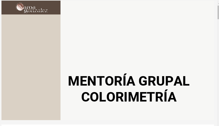 Portada de MENTORÍA GRUPAL COLORIMETRÍA