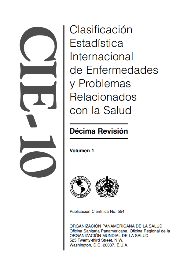 Portada de CIE -10 