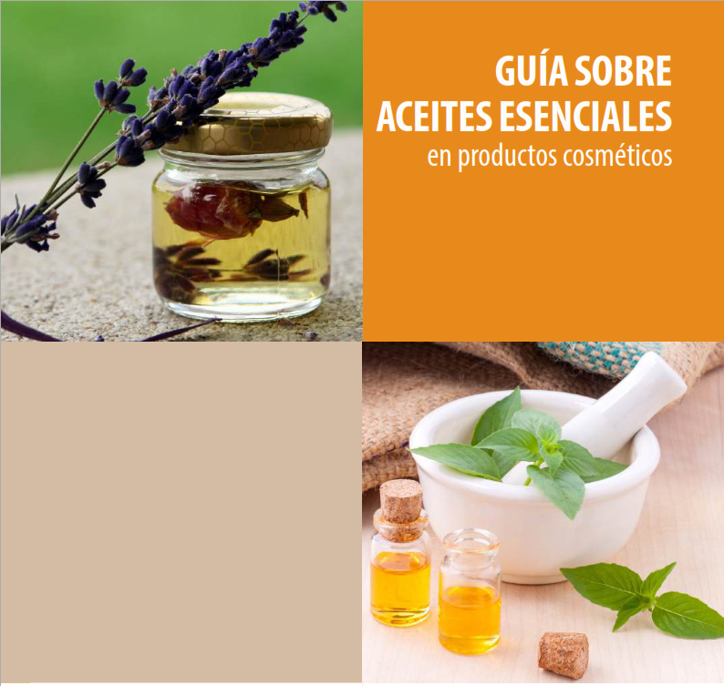 Portada de GUÍA SOBRE ACEITES ESENCIALES  en productos cosméticos