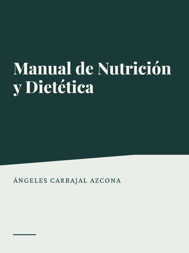 Portada de Manual de Nutrición y Dietética