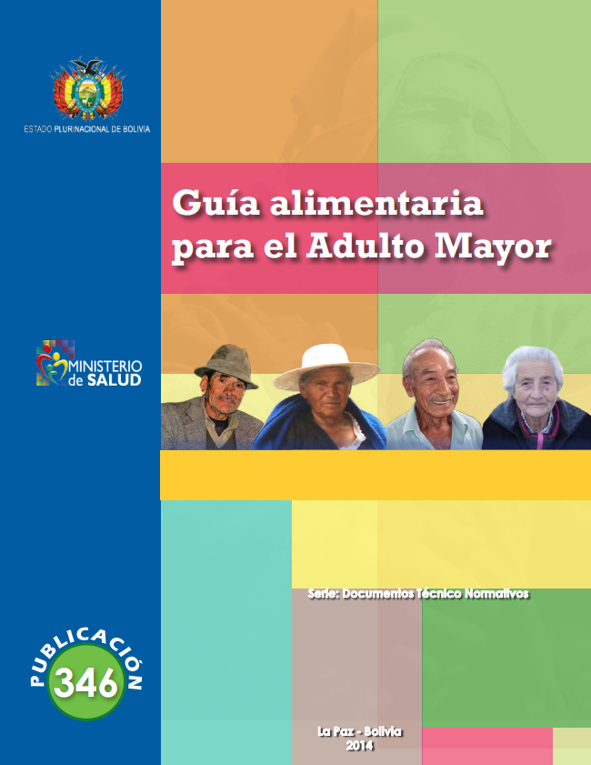Portada de Guía alimentaria para el Adulto Mayor