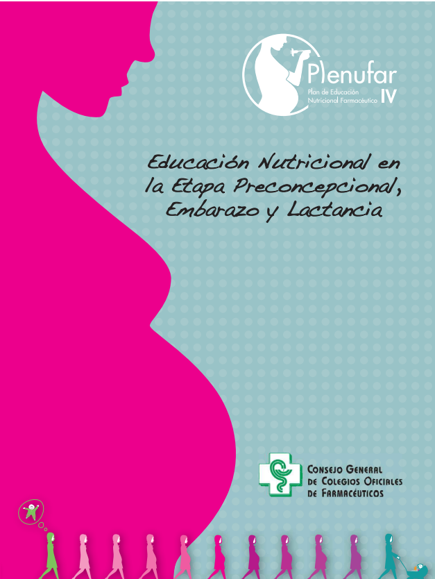 Portada de ducación Nutricional en la Etapa Preconcepcional, Embarazo y Lactancia