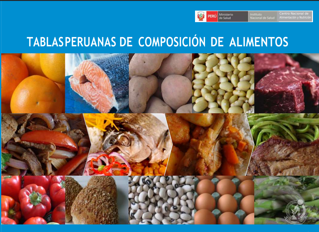 Portada de ABLASPERUANAS DE COMPOSICIÓN DE ALIMENTOS