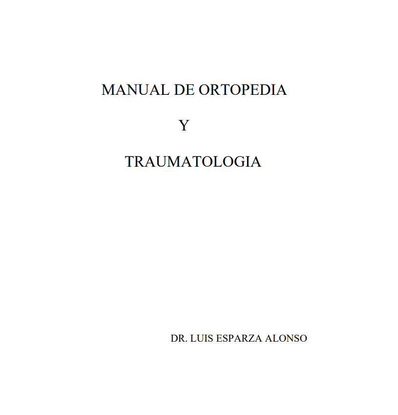 Portada de  MANUAL DE ORTOPEDIA Y TRAUMATOLOGIA