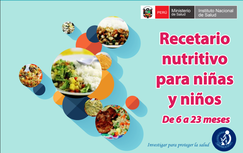Portada de Recetario nutritivo para niñas y niños