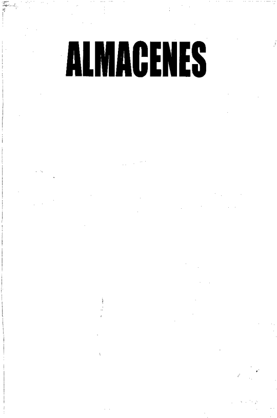 Portada de ALMACENES