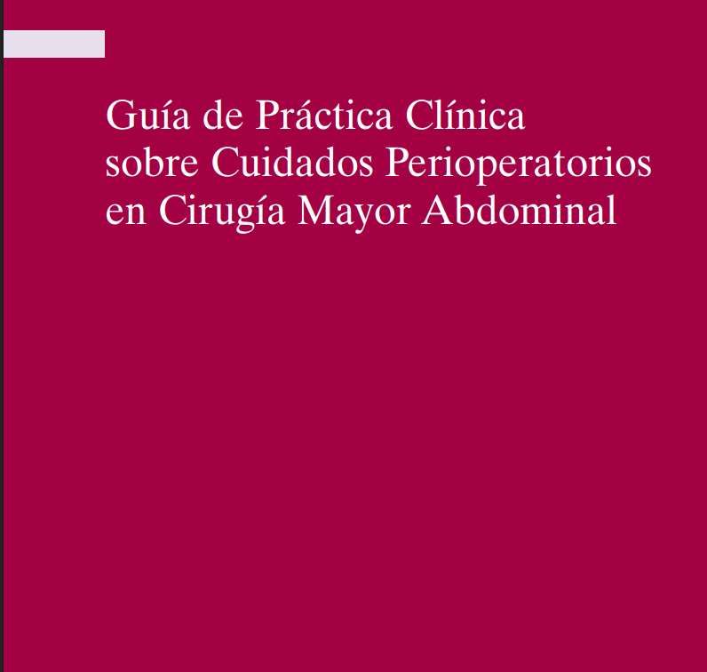 Portada de Guía de Práctica Clínica sobre Cuidados Perioperatorios 