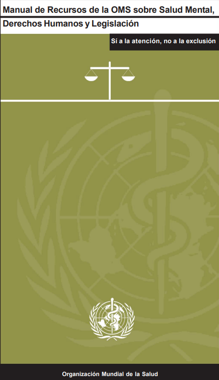 Portada de Manual de Recursos de la OMS sobre Salud Mental,