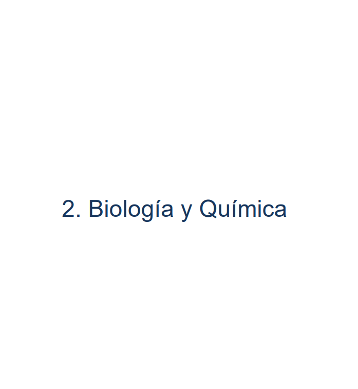 Portada de Biología y Química