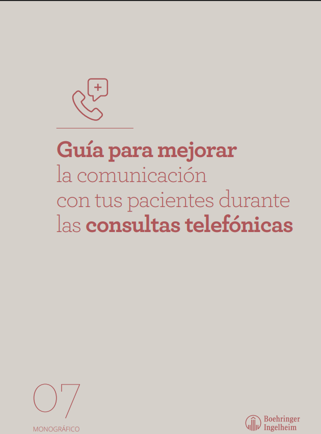 Portada de Guía para mejorar la comunicación con tus pacientes durante las consultas telefónicas
