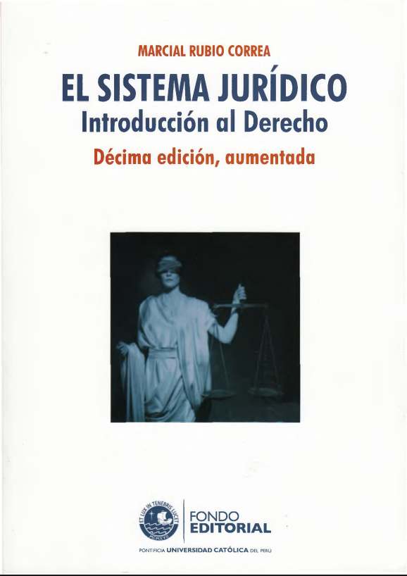 Portada de EL SISTEMA JURÍDICO Introducción al Derecho
