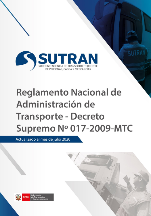 Portada de Reglamento Nacional de Administración de Transporte 