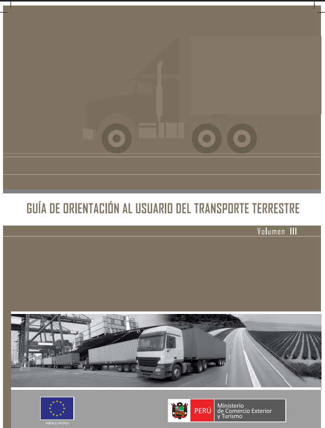 Portada de GUÍA DE ORIENTACIÓN AL USUARIO DEL TRANSPORTE TERRESTRE