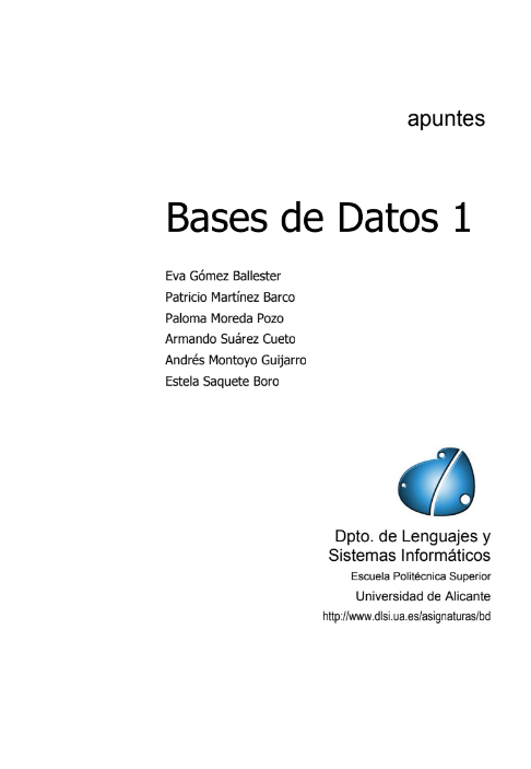 Portada de Base de Datos 1