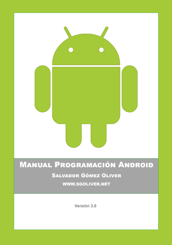 Portada de MANUAL PROGRAMACIÓN ANDROID