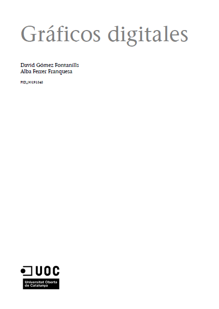 Portada de Gráficos digitales