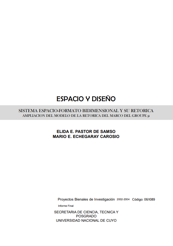 Portada de ESPACIO Y DISEÑO