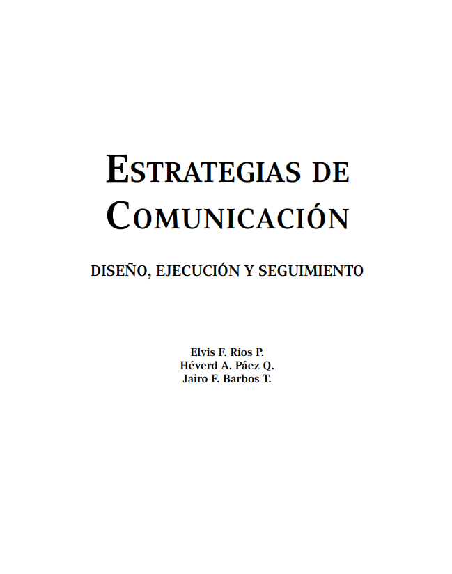 Portada de ESTRATEGIAS DE COMUNICACIÓN 