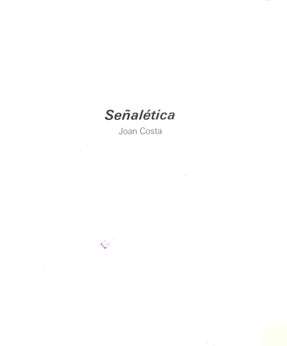 Portada de Señalética