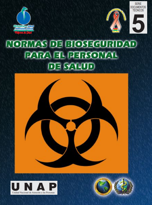 Portada de NORMAS DE BIOSEGURIDAD PARA EL PERSONAL DE SALUD 