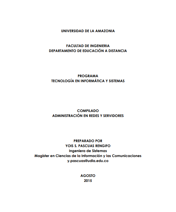 Portada de COMPILADO ADMINISTRACIÓN EN REDES Y SERVIDORES
