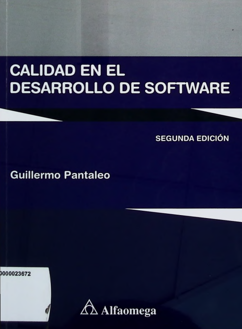 Portada de CALIDAD EN EL DESARROLLO DE SOFTWARE