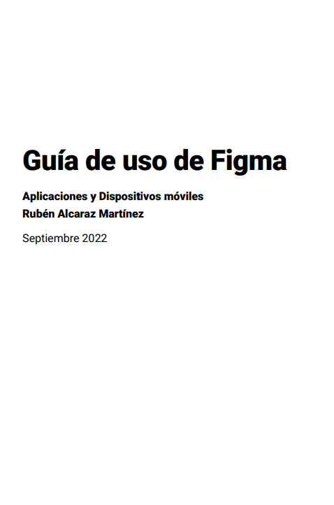 Portada de Guía de uso de Figma 