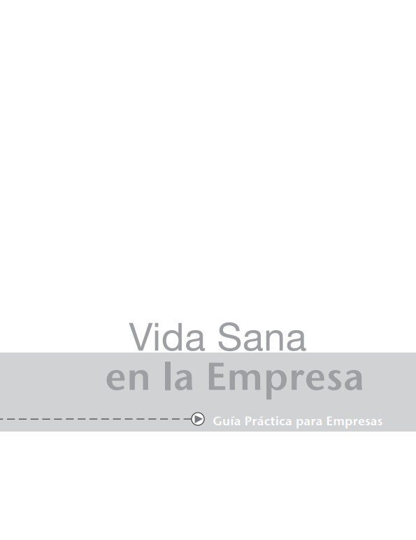 Portada de Vida Sana en la Empresa