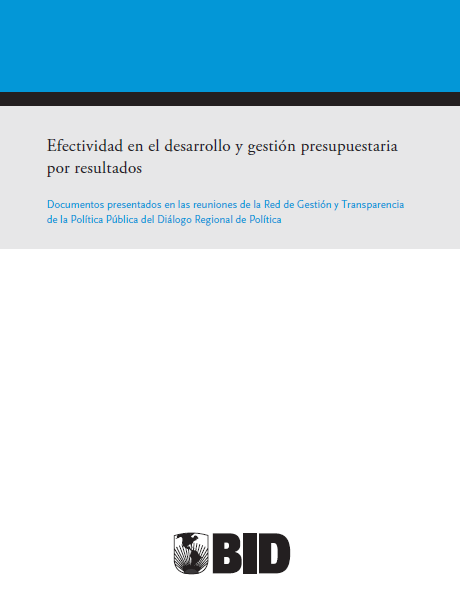 Portada de Efectividad en el desarrollo y gestión presupuestaria por resultados