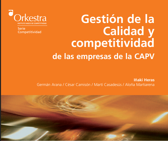 Portada de Gestion de la calidad y competitividad