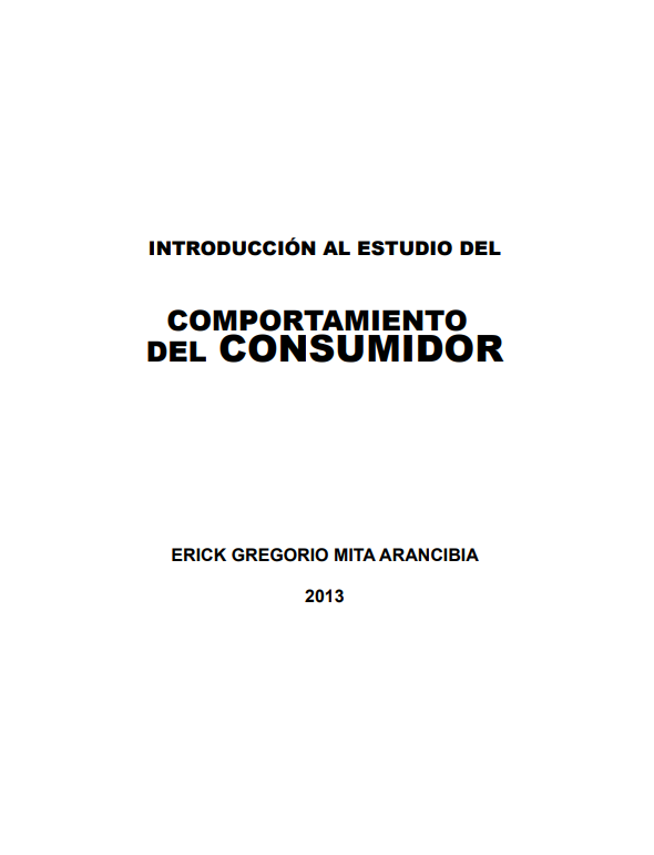 Portada de INTRODUCCIÓN AL ESTUDIO DEL COMPORTAMIENTO DEL CONSUMIDOR 