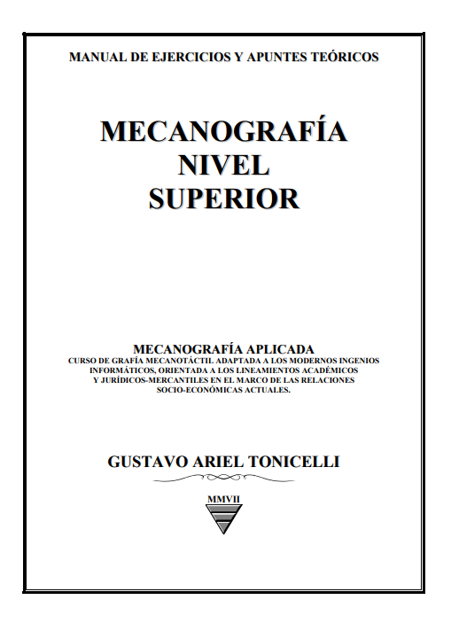 Portada de MECANOGRAFÍA NIVEL SUPERIOR