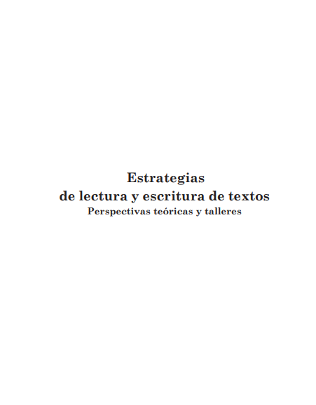 Portada de Estrategias de lectura y escritura de textos