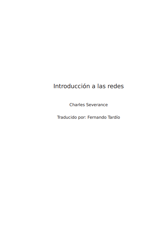 Portada de Introducción a las redes
