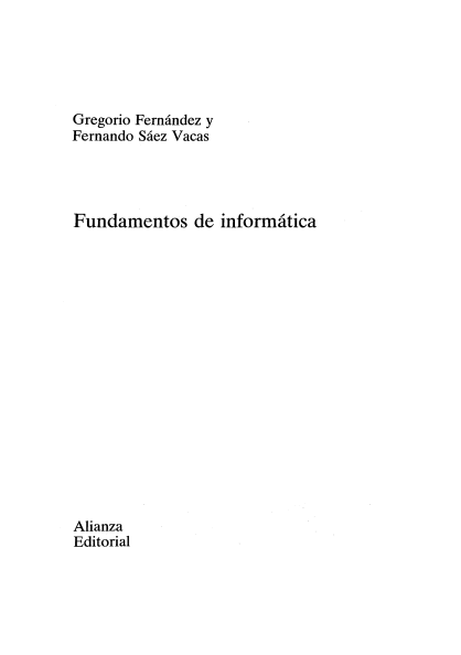 Portada de Fundamentos de informática