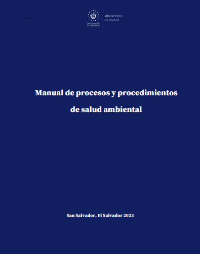 Portada de Manual de procesos y procedimientos de salud ambiental