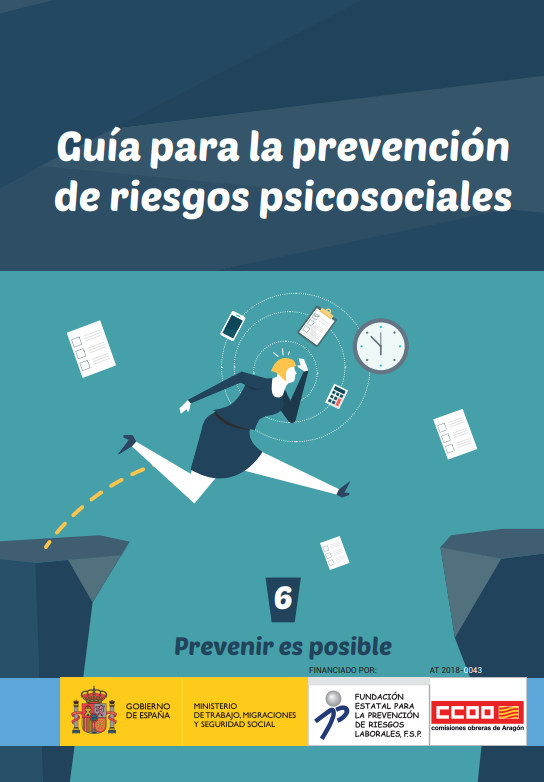 Portada de Guía para la prevención de riesgos psicosociales