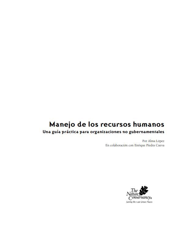 Portada de Manejo de los Recursos Humanos