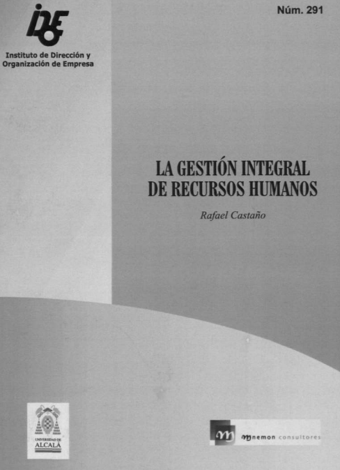 Portada de La gestión integral de Recursos Humanos