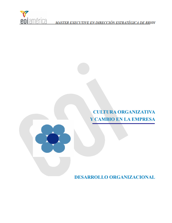 Portada de Cultura organizativa y cambio en la empresa