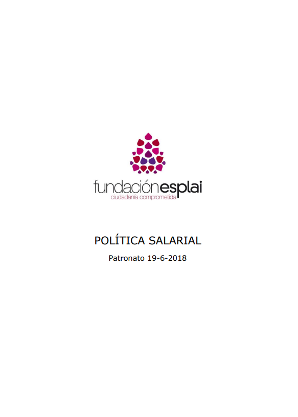 Portada de POLÍTICA SALARIAL 
