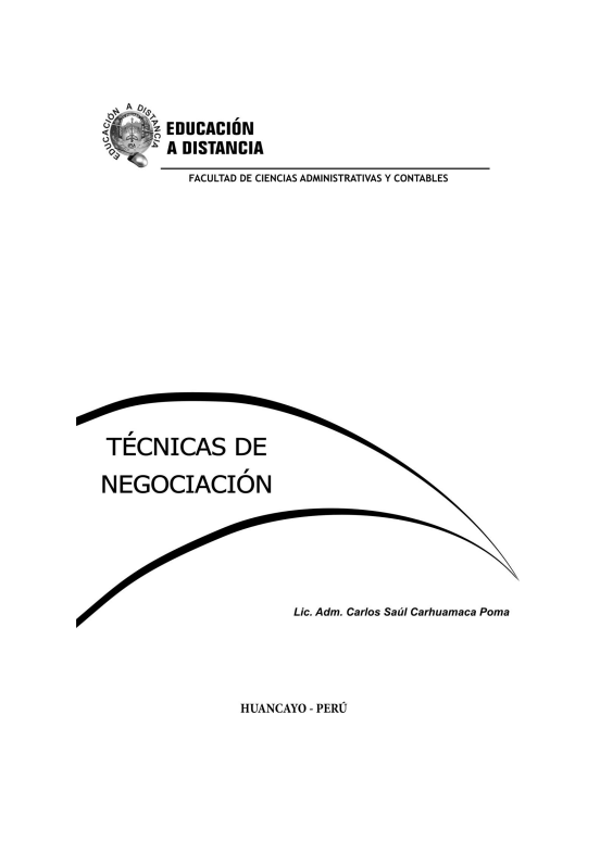 Portada de TÉCNICAS DE NEGOCIACIÓN