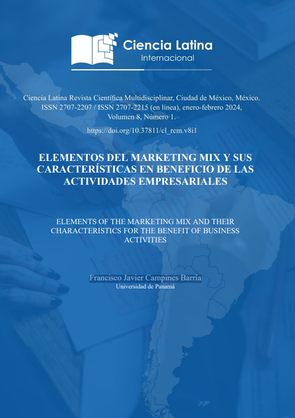 Portada de ELEMENTOS DEL MARKETING MIX Y SUS CARACTERÍSTICAS EN BENEFICIO DE LAS ACTIVIDADES EMPRESARIALES