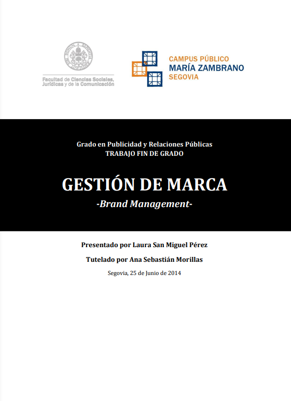Portada de GESTIÓN DE MARCA